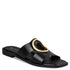 Envie Shoes Φλατ Σανδάλια με Άνοιγμα στο Πάνω Μέρος και Χρυσή Λεπτομέρεια Μαύρο
