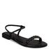 Envie Shoes Σανδάλια με Διακοσμητικό Πλέξιμο με Στρας και Δέσιμο στον Αστράγαλο Μαύρο