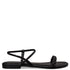Envie Shoes Σανδάλια με Διακοσμητικό Πλέξιμο με Στρας και Δέσιμο στον Αστράγαλο Μαύρο