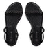 Envie Shoes Σανδάλια με Διακοσμητικό Πλέξιμο με Στρας και Δέσιμο στον Αστράγαλο Μαύρο