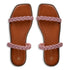 Envie Shoes Σανδάλια με Διακοσμητικό Πλέξιμο στην Φάσα και Στρας Λιλά