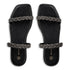 Envie Shoes Σανδάλια με Διακοσμητικό Πλέξιμο στην Φάσα και Στρας Μαύρο