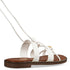 Envie Shoes Σανδάλια με Ρυθμιζόμενα Λουράκια και Δέσιμο στον Αστράγαλο Λευκό