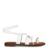 Envie Shoes Σανδάλια με Ρυθμιζόμενα Λουράκια και Δέσιμο στον Αστράγαλο Λευκό