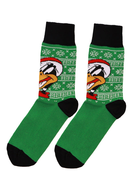 Κάλτσα Unisex με Σχέδιο "Christmas Duck" Πράσινο