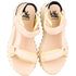 LoveBerry Γυναικεία Flatform Πέδιλα με Chunky Σόλα και Ρυθμιζόμενα Λουράκια Nude