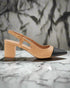Verde Γυναικείες Slingback Γόβες με Χαμηλό Τακούνι 28-4024 Μπεζ