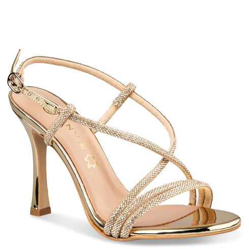 Envie Shoes STRAPPY HEELED SANDALS ΧΡΥΣΟ