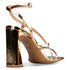 Envie Shoes SLIM BLOCK HEEL SANDALS ΧΡΥΣΟ