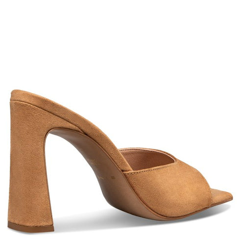 Envie Shoes SLIM BLOCK HEEL MULES ΚΑΦΕ