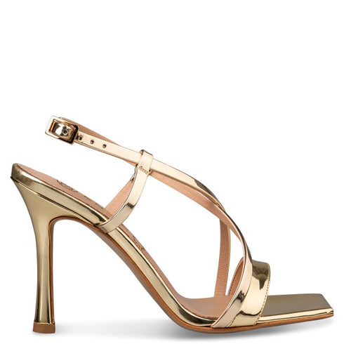 Envie Shoes STRAPPY HEELED SANDALS ΧΡΥΣΟ