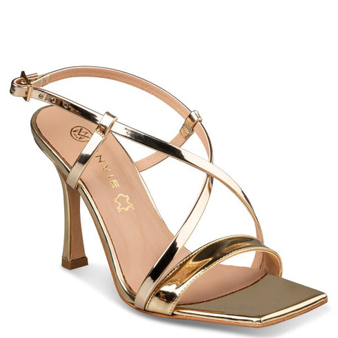 Envie Shoes STRAPPY HEELED SANDALS ΧΡΥΣΟ