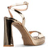 Envie Shoes PLATFORM HEEL SANDALS ΧΡΥΣΟ