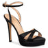 Envie Shoes PLATFORM HEEL SANDALS ΜΑΥΡΟ
