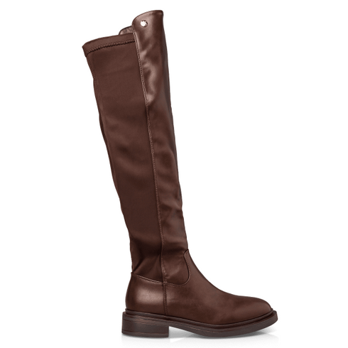 Envie Shoes Γυναικείες Μπότες Πάνω Από Το Γόνατο E23-22034 Καφέ