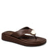 Envie Shoes FLATFORM THONG SANDALS ΚΑΦΕ