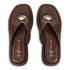 Envie Shoes FLATFORM THONG SANDALS ΚΑΦΕ
