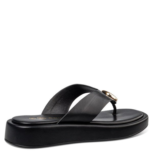 Envie Shoes FLATFORM THONG SANDALS ΜΑΥΡΟ