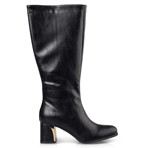Envie Shoes Γυναικείες Μπότες Με Μεσαίο Τακούνι E58-22285 Μαύρο
