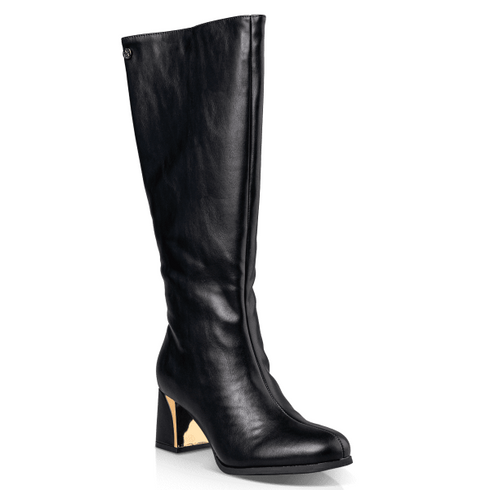 Envie Shoes Γυναικείες Μπότες Με Μεσαίο Τακούνι E58-22285 Μαύρο