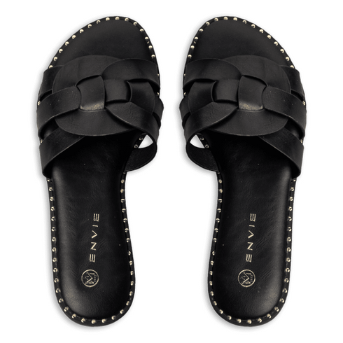 Envie Shoes FLAT SANDALS ΜΑΥΡΟ