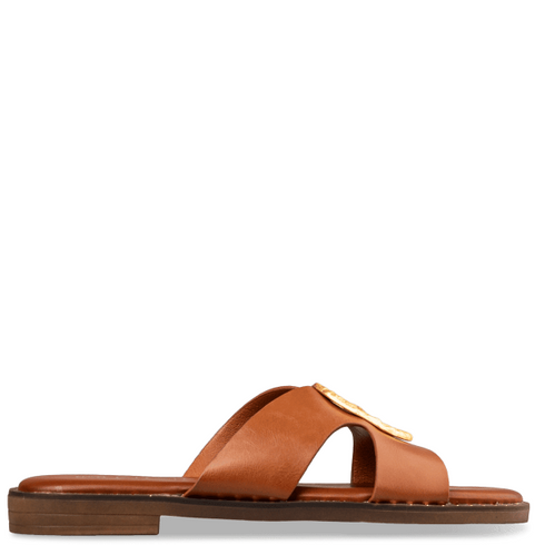 Envie Shoes FLAT SANDALS ΚΑΦΕ