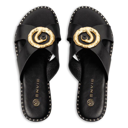 Envie Shoes FLAT SANDALS ΜΑΥΡΟ