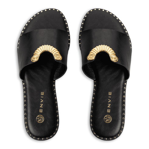 Envie Shoes FLAT SANDALS ΜΑΥΡΟ