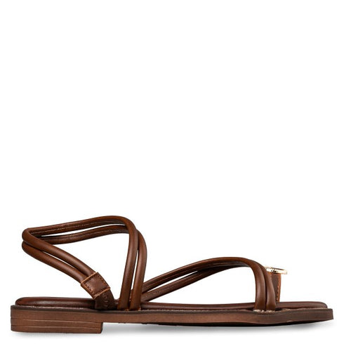 Envie Shoes FLAT SANDALS ΚΑΦΕ