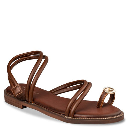 Envie Shoes FLAT SANDALS ΚΑΦΕ
