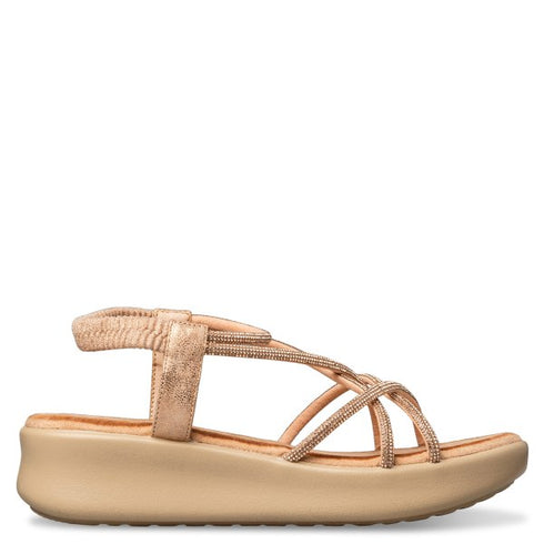 Envie Shoes FLATFORM SANDALS ΜΠΕΖ