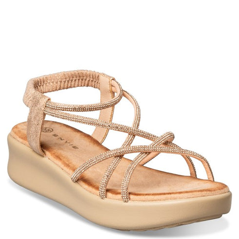Envie Shoes FLATFORM SANDALS ΜΠΕΖ