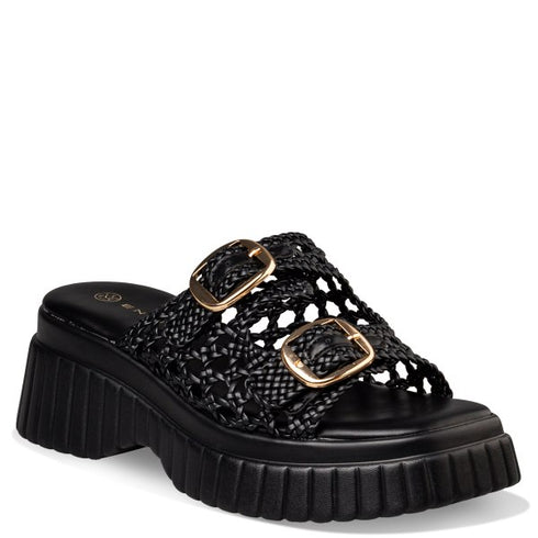 Envie Shoes FLATFORM SANDALS ΜΑΥΡΟ