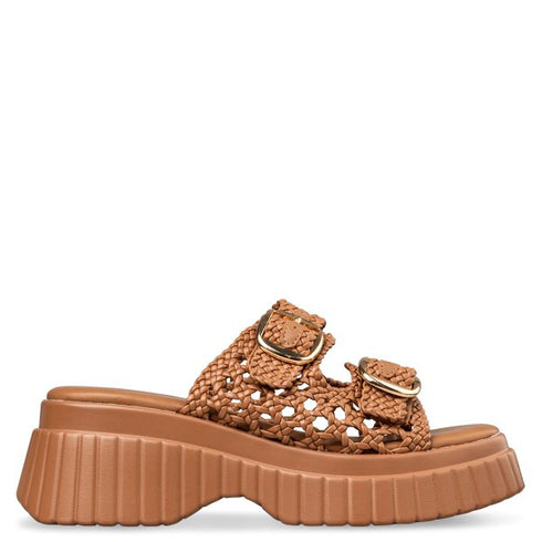 Envie Shoes FLATFORM SANDALS ΜΠΕΖ