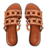 Envie Shoes Flat Σανδάλια με Διακοσμητικά Τρούκς και Διπλή Φάσα Κάμελ