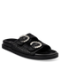 Envie Shoes Γυναικεία Ψάθινα Flatform Σανδάλια με Διακοσμητικές αγκράφες Μαύρο