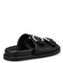 Envie Shoes Γυναικεία Ψάθινα Flatform Σανδάλια με Διακοσμητικές αγκράφες Μαύρο