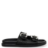 Envie Shoes Γυναικεία Ψάθινα Flatform Σανδάλια με Διακοσμητικές αγκράφες Μαύρο