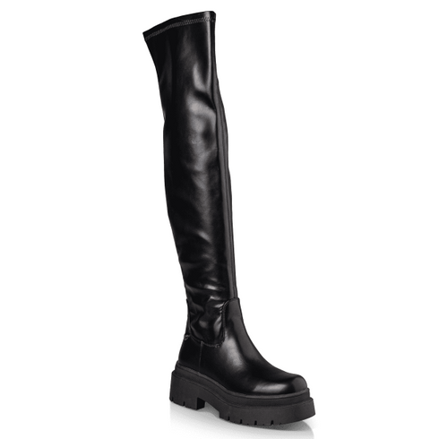 Envie Shoes Γυναικείες Over The Knee Μπότες E12-22165 Μαύρο