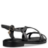 Envie Shoes Σανδάλια με Σταυρωτά Λουράκια και Δέσιμο στον Αστράγαλο Μαύρο