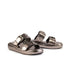 LoveBerry Γυναικεία Flatform Σανδάλια με Ρυθμιζόμενα Λουράκια και Διακοσμητικά Τρούκς Γκρι