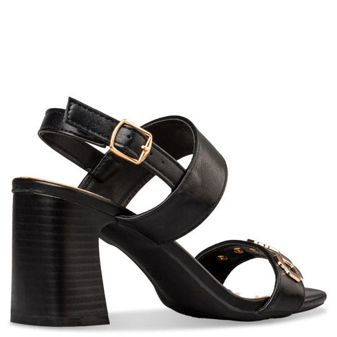 Miss NV MID-HEEL SANDALS ΜΑΥΡΟ