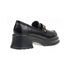 Verde Chunky Loafers με Χρυσή Λεπτομέρεια στο Μπροστά Μέρος 28-3927 Μαύρο